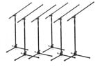 On Stage Stands 7701B Tripod Boom Microphone Stands 6 Pack